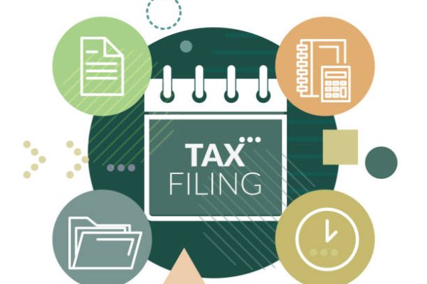 Government Tax Filing and Compliance - Illustration as EPS 10 File